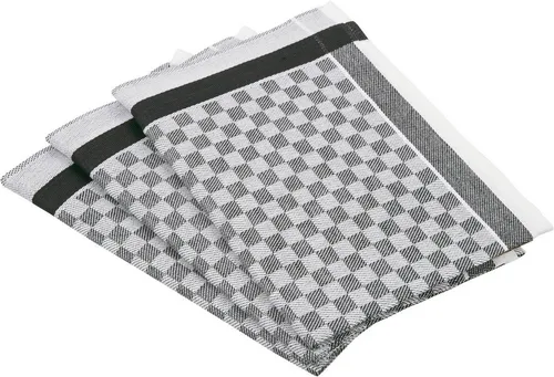 ROSS Geschirrtuch Exclusiv Set, 3-tlg, Karofond - Hochwertige Geschirrtücher im Karodesign, ideal für Ihre Küche. Robuste Verarbeitung aus 50% Baumwolle & 50% Leinen, waschbar bei 60°C. MADE IN GERMANY.