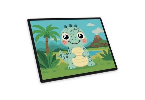 itenga Schreibtischunterlage itenga Schreibunterlage V1 Motiv DINO im Kawaii Design