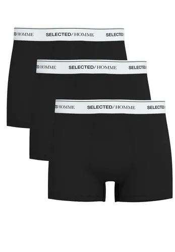 SELECTED HOMME Boxershorts SLHLIAM 3-PACK TRUNK NOOS - Boxershorts in normaler Leibhöhe, eng anliegend und aus elastischem Jerseystoff, bieten perfekten Komfort und Stil für jeden Tag.