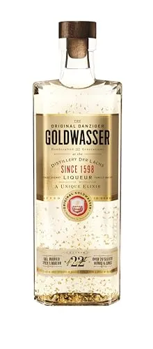 Original Danziger Goldwasser 0,7l - Kräuterlikör - Exquisiter Kräuterlikör mit 40% vol, verfeinert mit edlen Kräutern und Zimt, perfekt für besondere Anlässe.