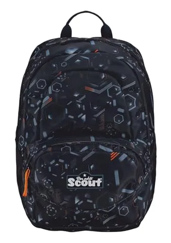 SCOUT Rucksack X Space Data - Tagesrucksäcke mit tollem Design für Kinder, ideal für Sportunterricht oder Ausflüge, viel Platz im Hauptfach für Snacks und Spielzeug, bequeme Gurte für optimalen Tragekomfort.