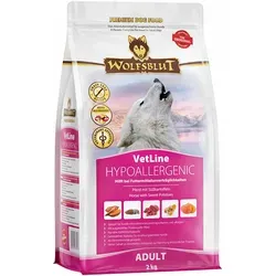 Wolfsblut VetLine Hypoallergenic - 2 kg - Hundefutter für allergieempfindliche Hunde, getreidefrei und mit hochwertigem Pferd als Proteinquelle zur Minderung von Allergiesymptomen.