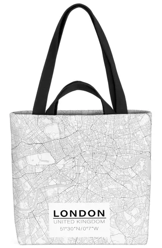 London Karte Tasche London Stadt Landkarte Großbritannien England Straßen Land