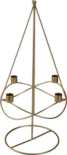AM Design Adventsleuchter Weihnachtsdeko, Kerzenleuchter, aus Metall, Höhe ca. 49,5 cm