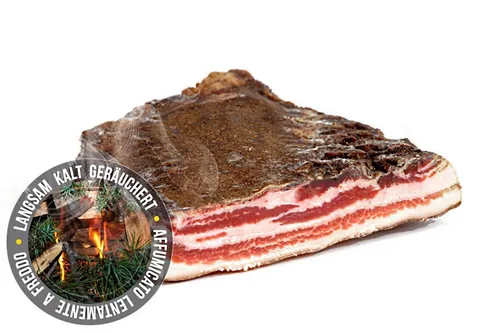Orig. Bauchspeck L. Moser 4 Monate gereift 1/1 g. Seite ca. 3 kg