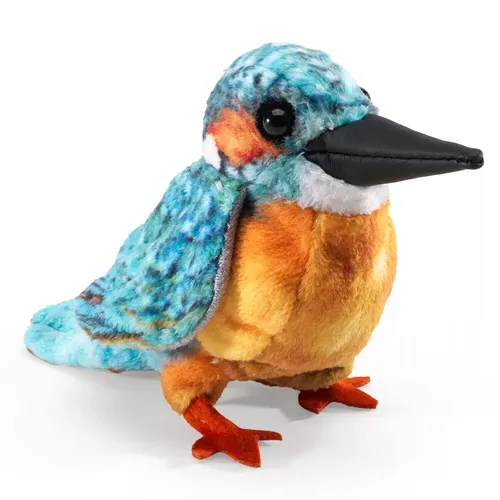 Mini Eisvogel Fingerpuppe Folkmanis 8012 Plüschtier Stofftier Kuscheltier