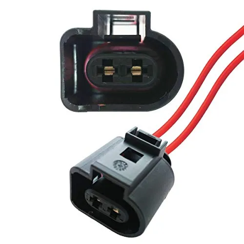 KFZ Ersatz Stecker – 1J0973722 (FEMALE) mit Kabel 1J0 973 722 8D0973822 8D0 973 822 1717692-1 1-1355200-1 Sonnenblende Positionsleuchten Kompressor Klimaanlage Scheinwerfer Scheibenwaschanlage Auto