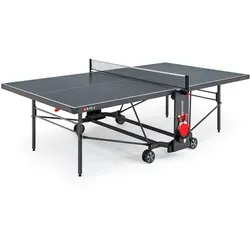 SPONETA S 4-70 e ExpertLine Tischtennis-Tisch - Tischtennisplatten für anspruchsvolle Amateure, hochwertig verarbeitet und im internationalen Turniermaß, ideal für den Outdoor-Einsatz mit schwenkbaren Doppelrädern.