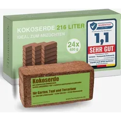 yayago Kokoserde Ziegel - Gepresste Blumenerde für Terrarien - Blumenerde aus 100% natürlichen Kokosfasern, torffrei und biologisch abbaubar, ideal für Garten und Terrarium. Hohe Wasserspeicherkapazität fördert gesundes Wurzelwachstum.