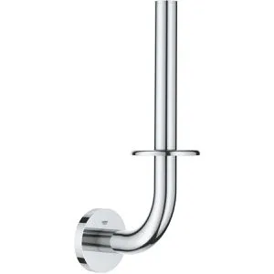 Grohe Essentials Reservehalter 40385001 - Wandmodell in Chrom - Toilettenpapierhalter aus Metall mit verdeckter Befestigung und GROHE StarLight® Chromoberfläche für eine elegante und langlebige Optik.