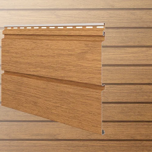 Vox Verkleidungspaneel Canadian Siding MAX3 Rundprofil 2-Brett 3,85m - Laminatpaneel für Außenbereich, besonders schlagfest und pflegeleicht. Ideal für wetterfeste und dekorative Fassadenverkleidungen.