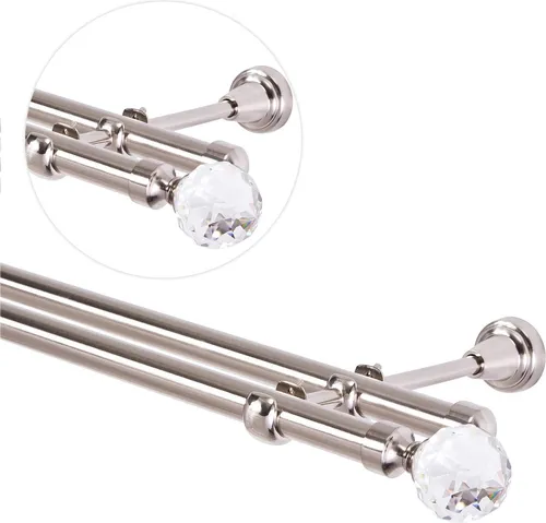 Gardinenstange 360 cm für Wandmontage - Einzelfensterstangen, robustes Metall für langanhaltende Stabilität, ideal für individuelle Vorhangarrangements in jedem Raum.