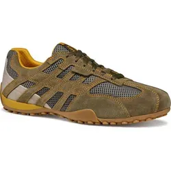 Geox Snake Original A Sportschuhe - Atmungsaktive Sneaker für Herren - Sneaker aus Veloursleder und Mesh, mit stoßgedämpfter Sohle für optimalen Komfort. Ideal für Freizeit und Büro, bietet Geox atmungsaktive und wasserdichte Technologie.