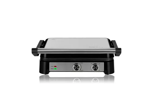 ZEEGMA GRILL CHEF BASE CONTROL 2-in-1 Elektro-Kontaktgrill - Elektrische Tischgrills: Vielseitiger 2-in-1 Grill und Toaster mit 2000 W, Antihaftbeschichtung und einstellbarem Neigungswinkel für perfekte Grillergebnisse.
