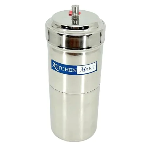 Südindischer Filter-Kaffeetropfbereiter aus Edelstahl