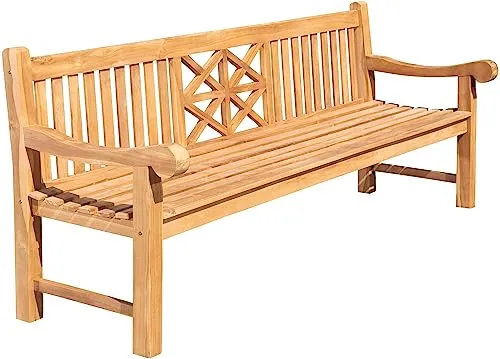 CLP Teak-Gartenbank Florida in braun von CLP