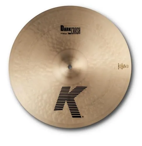 Zildjian K Zildjian Series 17 Zoll Dark Crash Thin Cymbal - Becken mit dunklem, warmem Klang und schnellem Verfall, ideal für musikalische Akzente. Das 80/20 Kupferzinnverhältnis sorgt für einen einzigartigen Sound.