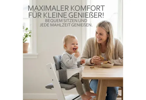BambiniWelt by Rafael K. Hochstuhlauflage Ersatzbezug Bezug Sitzkissen kompatibel mit Stokke Tripp Trapp Mod. 2