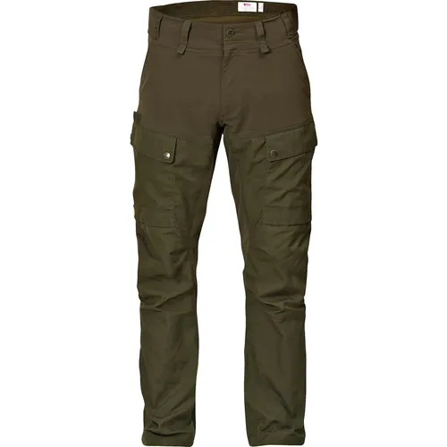 Fjällräven Lappland Hybrid Trousers - Trekkinghose Gr 56 Long Oliv - Herren Outdoor- und Wanderhosen, robuste Hardshellhose in Oliv, ideal für Trekking und Wandern mit Belüftungsreißverschluss und Stretch für optimale Bewegungsfreiheit.