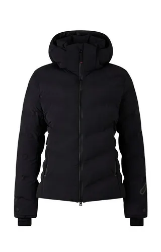 Bogner Fire + Ice Tec-sael black (026) 38 - Damen Skijacken mit 10.000 mm Wassersäule, atmungsaktiv und nachhaltig dank recyceltem Polyester. Ideal für Wintersportler, bietet Komfort und Stil mit abnehmbarer Kapuze und praktischen Taschen.
