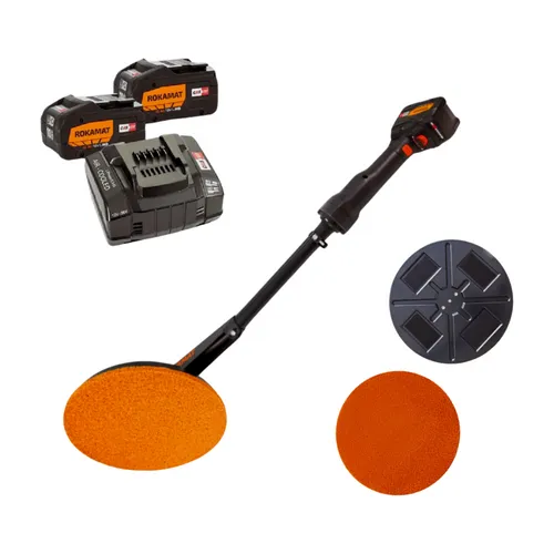ROKAMAT PFM CX  Akkufilzmaschine, Akku-Putzbearbeitungsmasche, Putz Filzmaschine