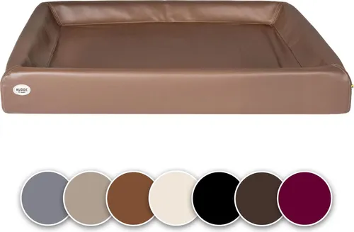 SABRO KUDDE Orthopädisches Hundebett aus Kunstleder – Waschbar & Wasserabweisend - Das KUDDE Hundebett vereint ergonomisches Design und langlebige Qualität. Ideal für alle Hundegrößen, pflegeleicht und hygienisch – der perfekte Rückzugsort für deinen Vierbeiner.