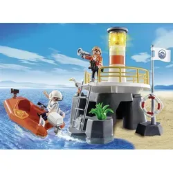 PLAYMOBIL 5626 City Action Leuchtturm mit Rettungswerk - Schwarz