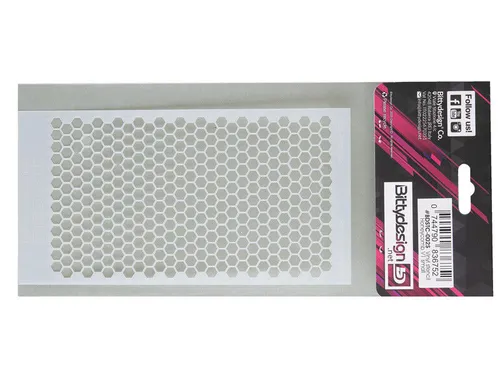 Bittydesign RC Vinyl Stencil - Honeycomb V1 small Karosserie Design Abklebebogen