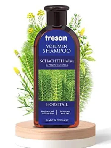 Tresan Schachtelhalm-Shampoo für dünne und kraftloses Haare | tägliche Hydratisierung, Entgiftung, Antioxidans-Shampoo, keine Parabene und keine Gluten