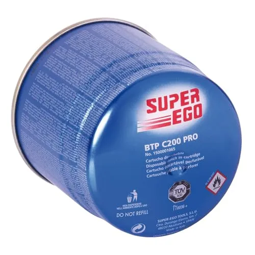 Rothenberger Super Ego m286370 – Gaskartusche C200 mit Sicherheitsventil Sicherheit, Cranberry