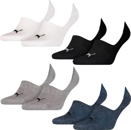 Puma Invisible Footie Socks (2 Pairs) Black 6-8