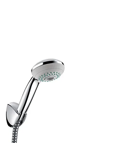 hansgrohe Crometta 85 Duschkopf, inkl. Duschkopfhalter, 3 Strahlarten, Chrom