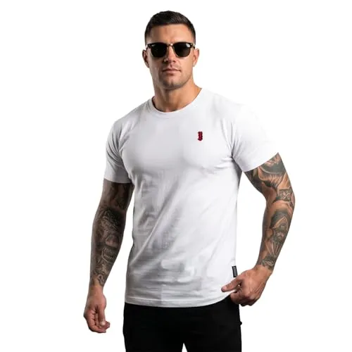 Yakuza Herren Plain Regular Basic T-Shirt – Lässiges Design von Yakuza