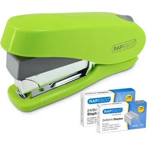 RAPESCO Heftgerät 1470 Luna Less Effort, Heftleistung 50 Blatt, grün