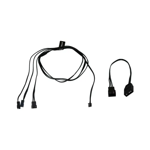 Alphacool Digital RGB LED Y-Kabel 3-fach mit JSP Stecker 60cm, schwarz