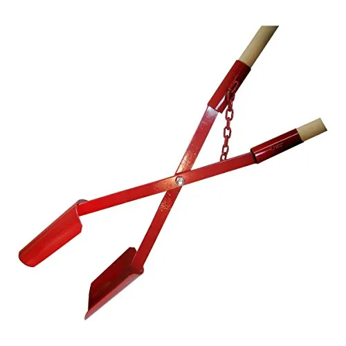 Erdlochausheber Gr.1 mit Stiel, Öffnungsweite 110 - 280 mm - Erdbohrer, robuste Ausführung mit zwei Holzstielen für eine optimale Handhabung und vielseitige Einsatzmöglichkeiten im Gartenbau.