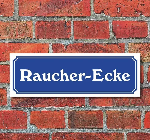 Schild im Straßenschild-Design 
