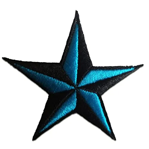 Catch the Patch Stern - (Größe: 7,5 x 7,5 cm) Aufnäher, Bügelbilder, Aufbügler, Applikationen, Patches, Sticker zum Aufbügeln oder Aufnähen – für Kleidung, Taschen, Jacken