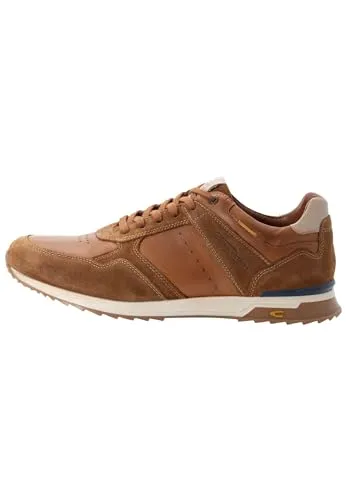 camel active Herren Schnürschuhe aus echtem Leder Braun - Herren-Sneaker aus hochwertigem Leder mit kontrastierendem Spaltleder, ideal für stilbewusste Männer, die Komfort und Eleganz schätzen.