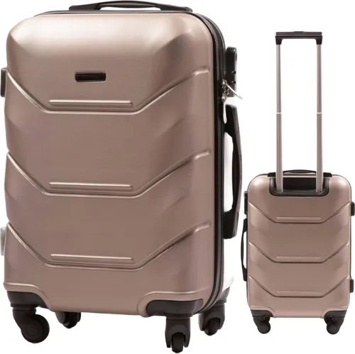 UNLIMITED Kabinentrolley 55cm Gold aus ABS, 4 Rollen, TSA-Schloss