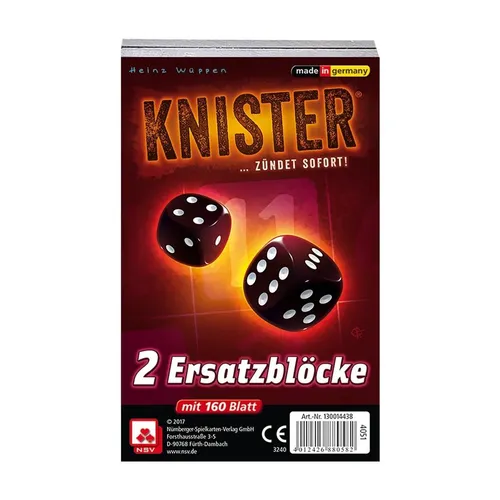 - Knister Ersatzblöcke, Würfelspiel, für 1-12 Spieler,... 130014438