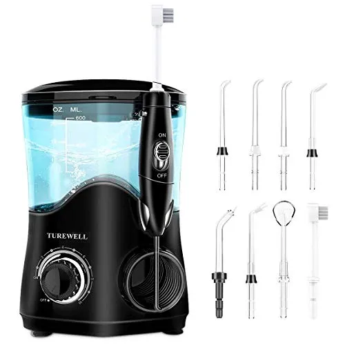 TUREWELL Elektrische Munddusche mit 10 Druckeinstellungen
