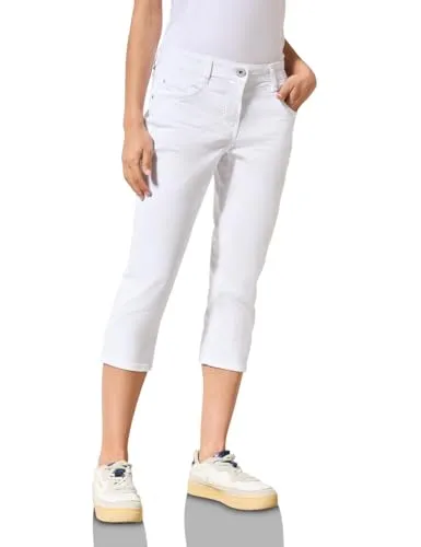 Cecil Damen B378653 Jeans, Weiß, 27 in weiß von CECIL