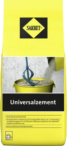 SAKRET Universalzement 5 kg Beutel grau von SAKRET