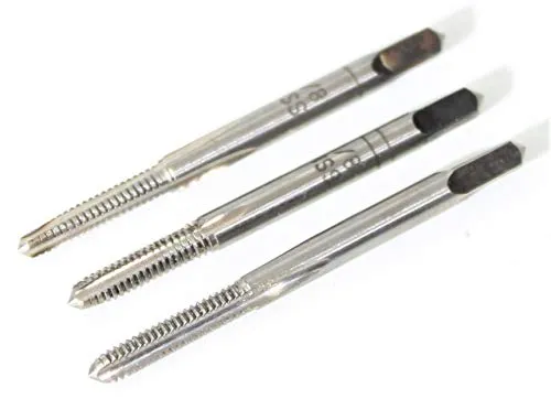 HSS Handgewindebohrer Set 3 tlg. 1/8' Gewinde-Bohrer Fertigschneider Bohrer