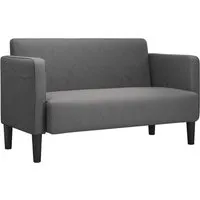 vidaXL Zweisitzer-Sofa Dunkelgrau 109 cm von vidaXL
