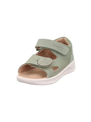 Superfit Lagoon Sandale hellgrün (7500) 21 - Sandalen für Kinder mit weichem Nubuk- und Veloursleder, liebevoller Tierkopf-Applikation und nachhaltiger pflanzlicher Gerbung – ideal für kleine Abenteurer!