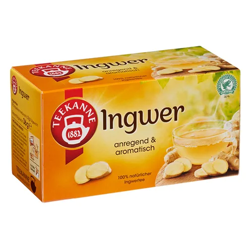 Teekanne Ingwer Tee, 18 Teebeutel, 36g von Früchtetee