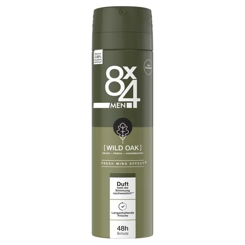 8x4 WILD OAK Deo-Spray 150 ml – Frischer Duft