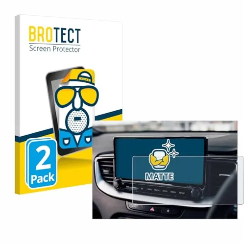 BROTECT Entspiegelungs-Schutzfolie für Kia XCeed 2024 (2 Stück) Matte Displayschutz-Folie, Anti-Reflex, Anti-Fingerprint